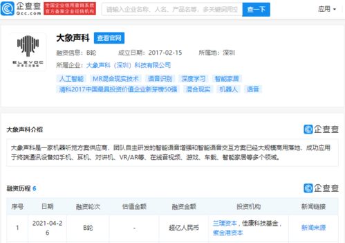 大象聲科完成超億人民幣B輪融資，加速機(jī)器聽覺軟硬件技術(shù)創(chuàng)新